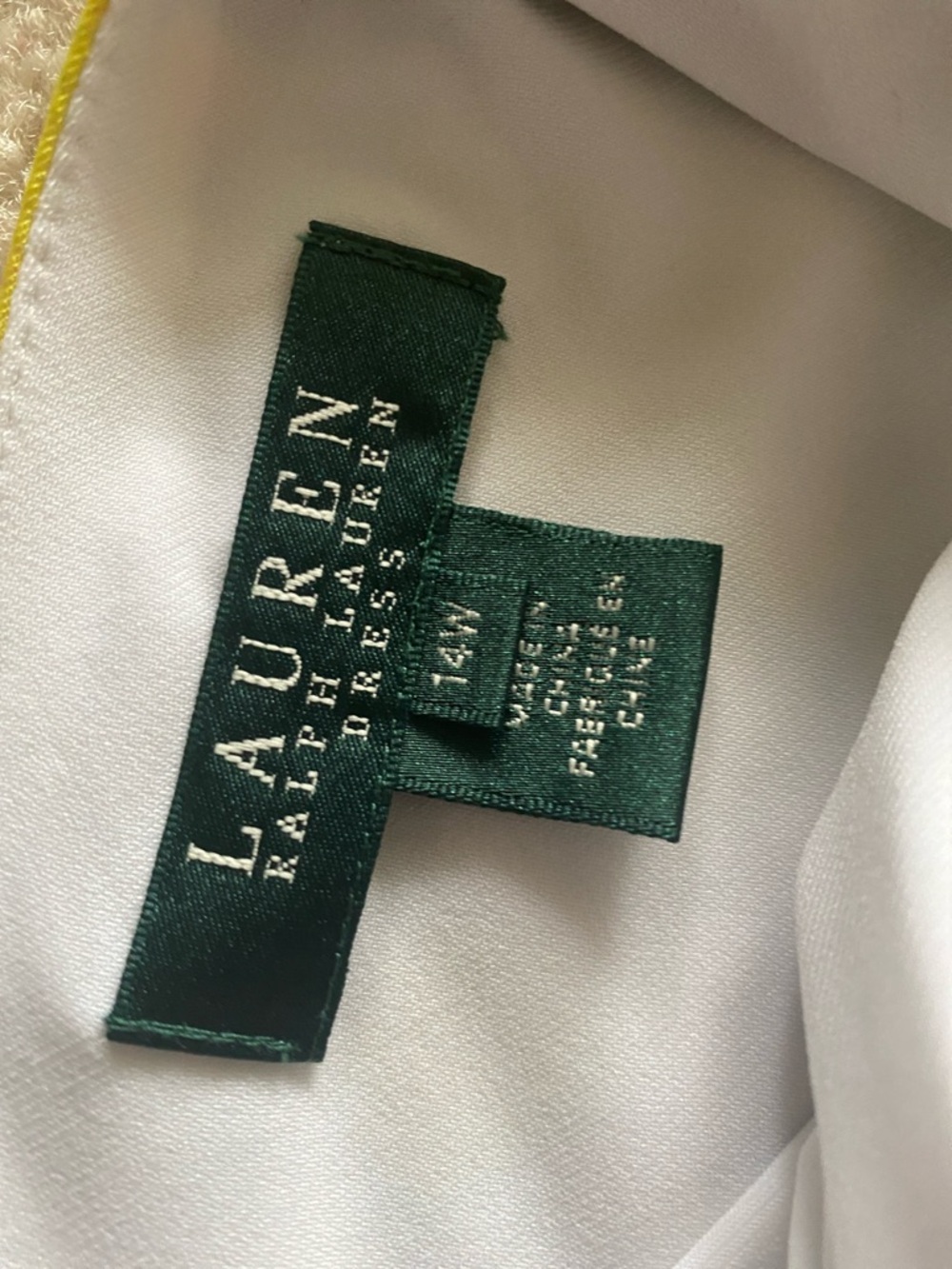 Ralph Lauren size 14W drap neckline colorful dress - Picture 8 of 9